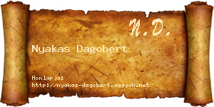 Nyakas Dagobert névjegykártya